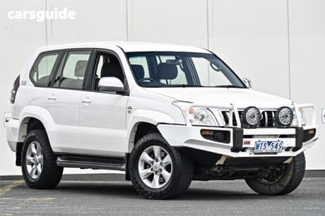 White 2008 Toyota Landcruiser Prado SUV GX 4X4