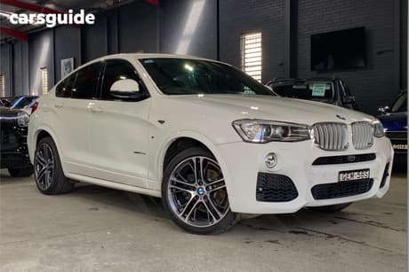 White 2017 BMW X4 Coupe Xdrive 35D