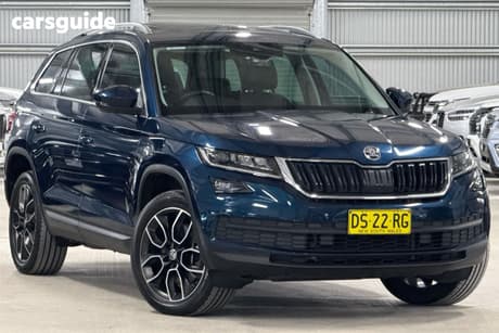 Blue 2021 Skoda Kodiaq Wagon 132 Tsi (4X4)