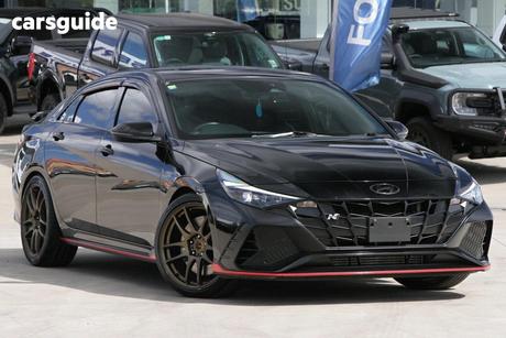 Black 2023 Hyundai I30 Sedan N Premium With Sunroof
