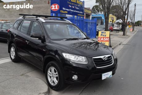 Black 2010 Hyundai Santa FE Wagon Elite Crdi (4X4)