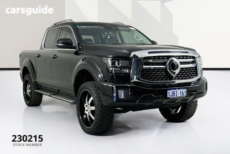 Black 2024 GWM Cannon Alpha Dual Cab Utility Ultra (4X4)