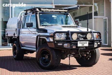 Silver 2020 Toyota Landcruiser Double Cab Chassis Gxl (4X4)