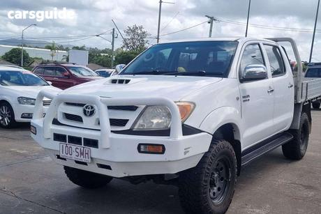 White 2006 Toyota Hilux Dual Cab Chassis Sr (4X4)