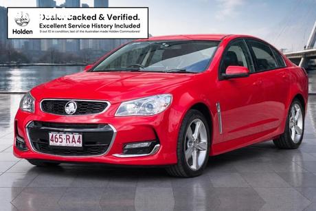 Red 2016 Holden Commodore Sedan Sv6