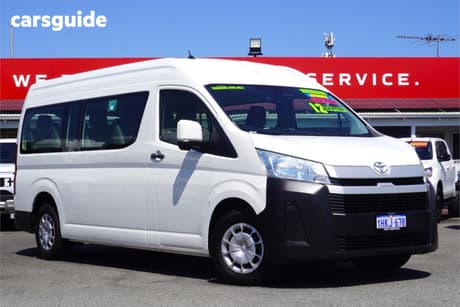 White 2021 Toyota HiAce Bus Slwb Commuter (12 Seats)