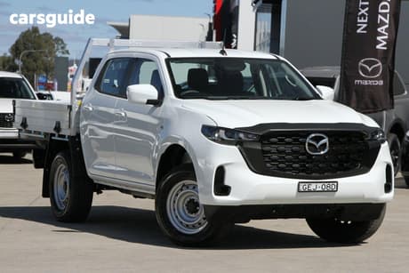 White 2025 Mazda BT-50 Dual Cab Chassis Xs (4X4)