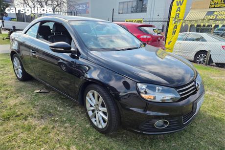 Black 2011 Volkswagen EOS Convertible 155 Tsi