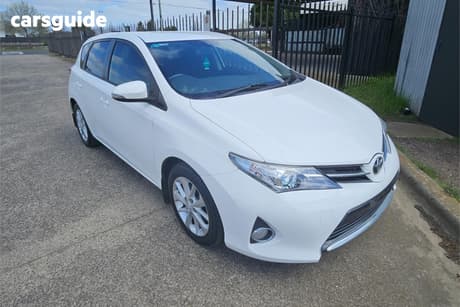 White 2012 Toyota Corolla Hatchback Ascent Sport