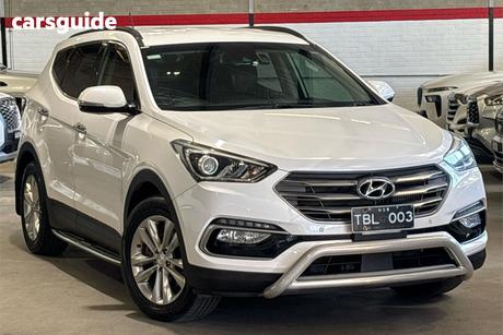 White 2017 Hyundai Santa FE Wagon Elite Crdi (4X4)