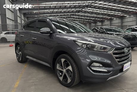 Grey 2018 Hyundai Tucson Wagon Highlander (Awd) Red