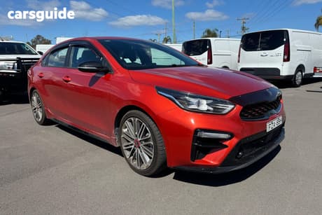 Orange 2020 Kia Cerato Sedan Gt Safety Pack