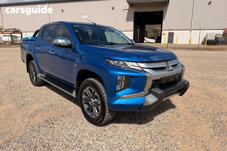 Blue 2019 Mitsubishi Triton Double Cab Pick Up Gls (4X4) Premium