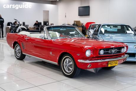 Red 1965 Ford Mustang Convertible GT