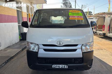 White 2017 Toyota HiAce Van Lwb