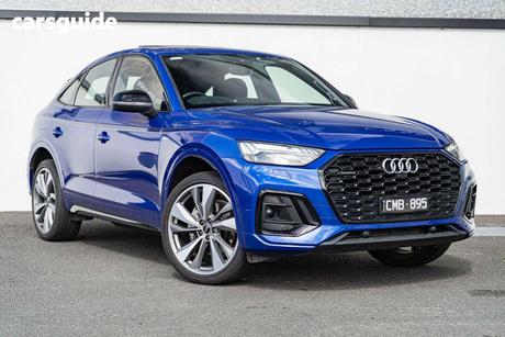 Blue 2022 Audi Q5 Sportback 45 Tfsi Quattro S Line Mhev