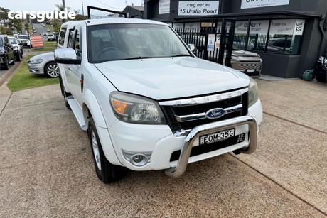 White 2009 Ford Ranger Ute Tray XLT (4X4)