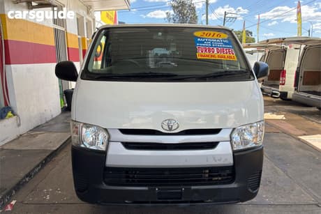 White 2016 Toyota HiAce Van Lwb