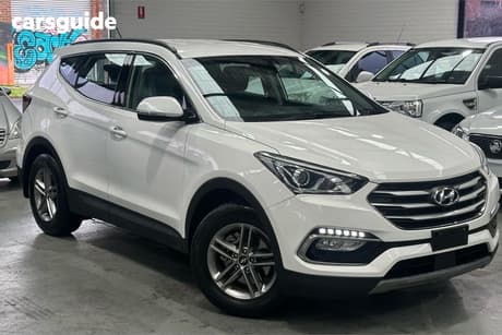 White 2018 Hyundai Santa FE Wagon Active Crdi (4X4)