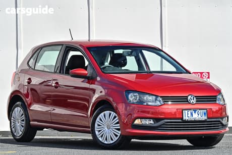 Red 2015 Volkswagen Polo Hatchback 66 Tsi Trendline