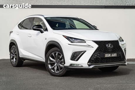 White 2019 Lexus NX300 Wagon F Sport (Fwd)