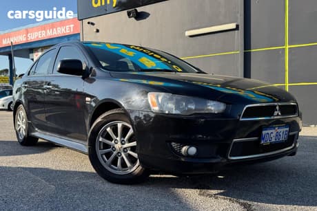 Black 2012 Mitsubishi Lancer Sedan CJ LX SEDAN 4DR CVT 6SP 2.0I [MY13]