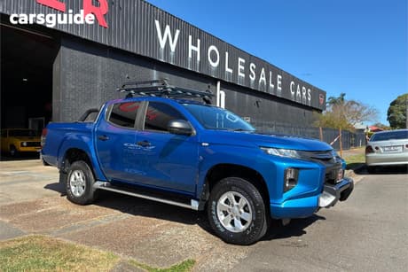 Blue 2019 Mitsubishi Triton Double Cab Pick Up Glx Plus (4X4)
