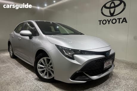 Silver 2024 Toyota Corolla Hatchback Ascent Sport Hybrid