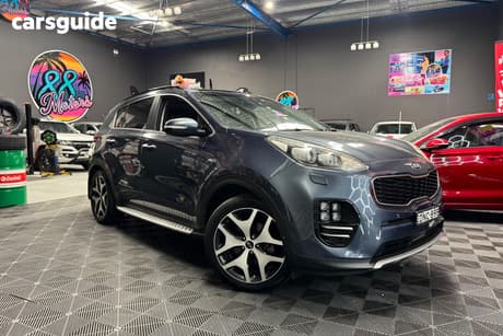 Blue 2017 Kia Sportage Wagon Gt-Line (Awd)