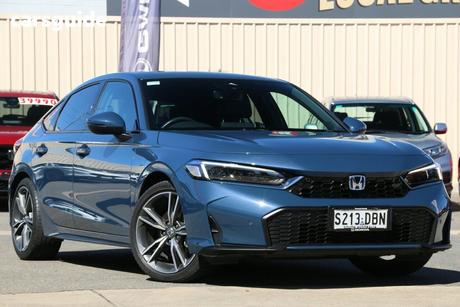 Blue 2024 Honda Civic Hatchback E:Hev Lx