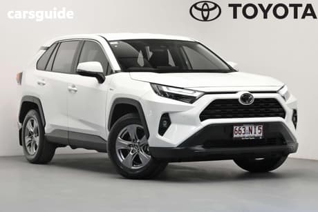 White 2025 Toyota RAV4 Wagon Gx (2Wd) Hybrid