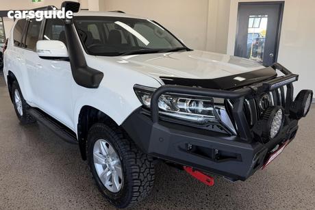 White 2022 Toyota Landcruiser Prado Wagon Gxl Flat Tailgate