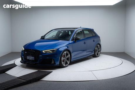 Blue 2015 Audi RS3 Hatchback Sportback Quattro