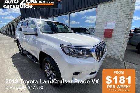 White 2019 Toyota Landcruiser Prado Wagon Gx (4X4)