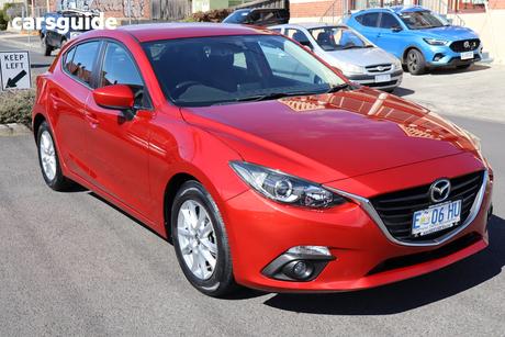 Red 2015 Mazda 3 Hatchback Maxx