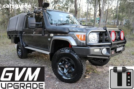 Grey 2016 Toyota Landcruiser Double Cab Chassis Gxl (4X4)