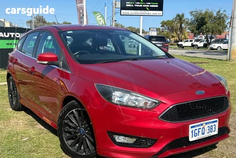 Red 2016 Ford Focus Hatchback Sport