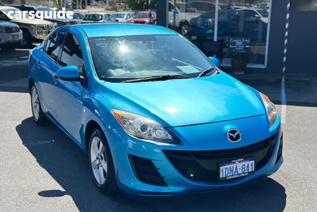 Blue 2010 Mazda Mazda3 Sedan