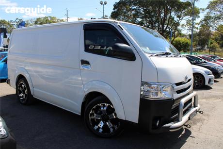 White 2017 Toyota HiAce Van Lwb
