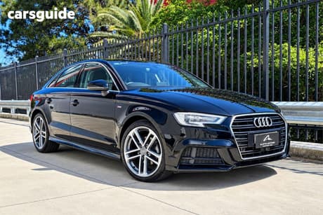 Black 2020 Audi A3 Sedan 35 Tfsi S Line Plus