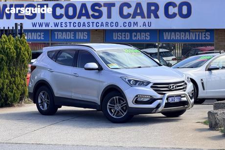 Silver 2016 Hyundai Santa FE Wagon Active Crdi (4X4)