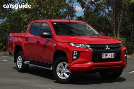 Red 2022 Mitsubishi Triton Double Cab Pick Up Glx+ (4X4)