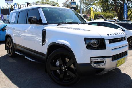 White 2021 Land Rover Defender Wagon 110 D300 Hse (220Kw)