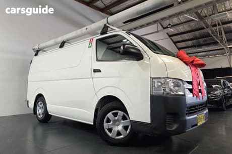 White 2018 Toyota HiAce Van Lwb
