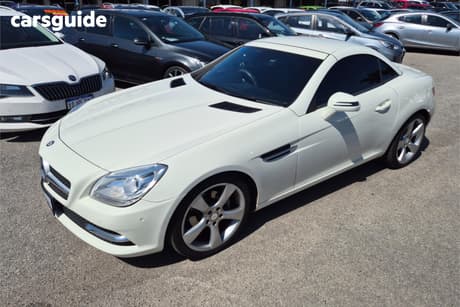 White 2012 Mercedes-Benz SLK200 Convertible Be
