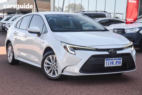White 2025 Toyota Corolla Sedan Ascent Sport Hev