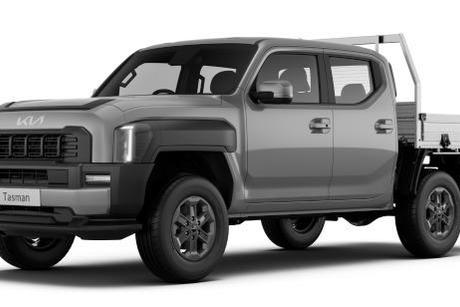 Grey 2025 Kia Tasman Double Cab Chassis Sx (4X4) Black Fender
