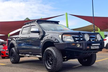 Grey 2013 Ford Ranger Dual Cab Utility Xlt 3.2 (4X4)
