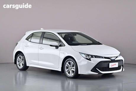 White 2022 Toyota Corolla Hatchback Ascent Sport Hybrid