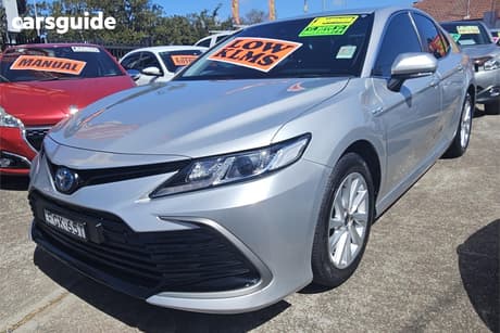 Silver 2024 Toyota Camry Sedan Ascent Hybrid